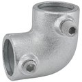 Global Industrial 1-1/2 Size 90 Degree Elbow Pipe Fitting 1.94 Fitting I.D. 798741